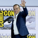 Clark Gregg waves from the stage at San Diego Comic-Con in 2019.